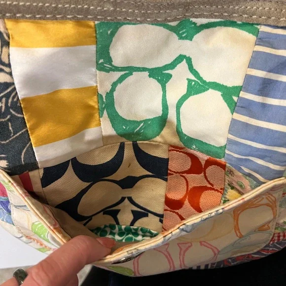 Coach Y2K Hampton Patchwork Multicolor Hobo Bag - Picture 6 of 16